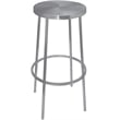 Pemberly Row Modern / Contemporary Brushed Silver Iron Barstool