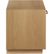 Pemberly Row Contemporary Oak Wood Veneer Night Stand - 32