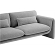 Pemberly Row Contemporary Gray Boucle Fabric Loveseat - 64