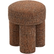 Pemberly Row Contemporary Cognac Fabric Ottoman/Stool - 14.5