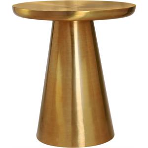 Pemberly Row Contemporary Brushed Gold Metal End Table - 20&quotW x 20&quotD x 22&quotH
