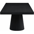 Pemberly Row Modern / Contemporary Black Oak Veneer Dining Table