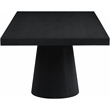 Pemberly Row Modern / Contemporary Black Oak Veneer Dining Table