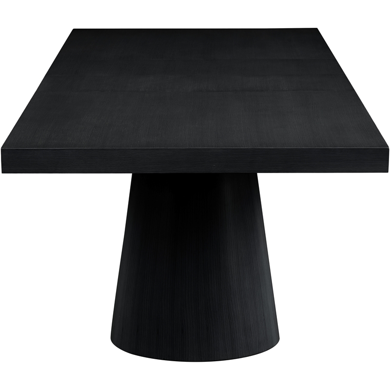 Pemberly Row Modern / Contemporary Black Oak Veneer Dining Table