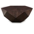 Pemberly Row Contemporary Brown Oak Veneer Coffee Table - 40