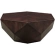 Pemberly Row Contemporary Brown Oak Veneer Coffee Table - 40