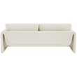 Pemberly Row Contemporary Soft Cream Velvet Fabric Sofa - 86