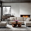 Pemberly Row Contemporary Brown Oak Veneer Coffee Table - 39