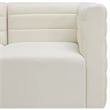 Pemberly Row Modern Soft Cream Velvet Modular Sofa - 126