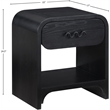 Pemberly Row Contemporary Black Night Stand / Side Table - 22
