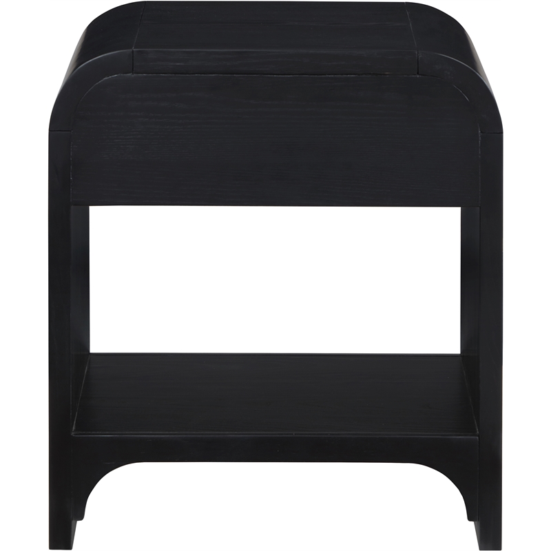 Pemberly Row Contemporary Black Night Stand / Side Table - 22