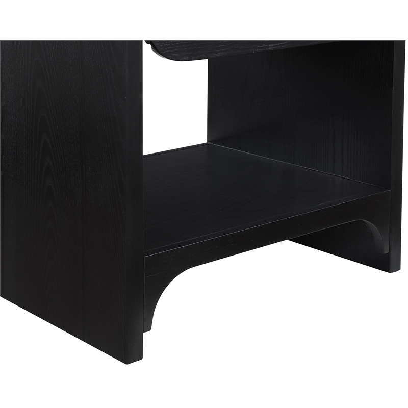 Pemberly Row Contemporary Black Night Stand / Side Table - 22