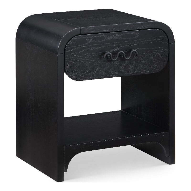 Pemberly Row Contemporary Black Night Stand / Side Table - 22