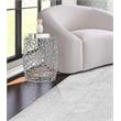 Pemberly Row Modern Solid Chrome Aluminum End Table - 17.5