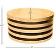 Pemberly Row Contemporary Brushed Gold Round Coffee Table - 34