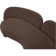 Pemberly Row Contemporary Soft Brown Chenille Fabric Sofa - 89