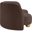 Pemberly Row Contemporary Soft Brown Chenille Fabric Sofa - 89