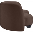 Pemberly Row Contemporary Soft Brown Chenille Fabric Sofa - 89