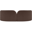 Pemberly Row Contemporary Soft Brown Chenille Fabric Sofa - 89