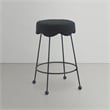 Pemberly Row Modern / Contemporary Black Boucle Fabric Counter Stool
