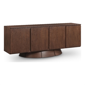 Pemberly Row Modern / Contemporary Brown Oak Veneer Sideboard/Buffet