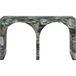 Pemberly Row Modern / Contemporary Green Marble Finish Console Table