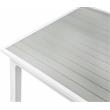 Pemberly Row Gray Wood Outdoor Patio Extendable Dining Table