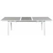 Pemberly Row Gray Wood Outdoor Patio Extendable Dining Table