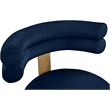 Pemberly Row Contemporary Navy Velvet Dining Chair (Set of 2)