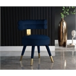 Pemberly Row Contemporary Navy Velvet Dining Chair (Set of 2)