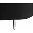 Pemberly Row Contemporary Soft Black Velvet 3-Piece Sectional