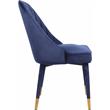Pemberly Row Contemporary Navy Velvet Dining Chair (Set of 2)
