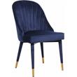 Pemberly Row Contemporary Navy Velvet Dining Chair (Set of 2)