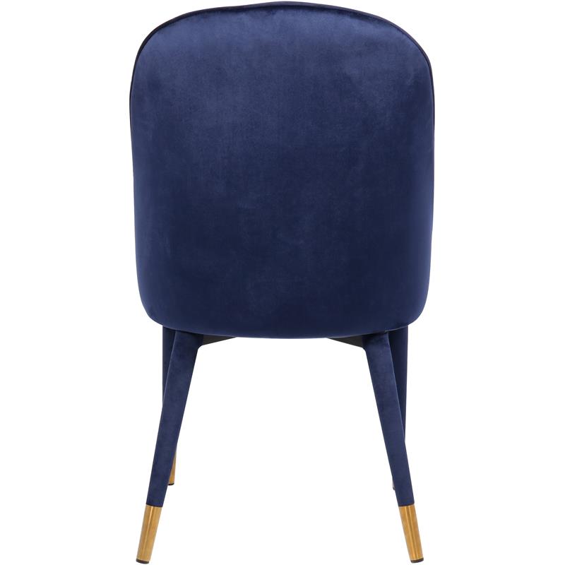 Pemberly Row Contemporary Navy Velvet Dining Chair (Set of 2)