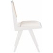 Pemberly Row White Vegan Leather Dining Side Chair (Set of 2)