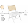 Pemberly Row White Vegan Leather Dining Side Chair (Set of 2)