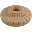 Pemberly Row Contemporary Soft Camel Velvet Modular Sectional