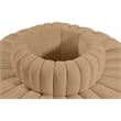Pemberly Row Contemporary Soft Camel Velvet Modular Sectional