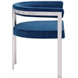 Pemberly Row Contemporary Navy Velvet Dining Chair (Set of 2)