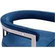 Pemberly Row Contemporary Navy Velvet Dining Chair (Set of 2)