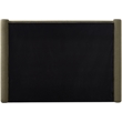 Pemberly Row Contemporary Olive Green Boucle Fabric Queen Bed
