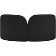 Pemberly Row Contemporary Soft Black Chenille Fabric Loveseat