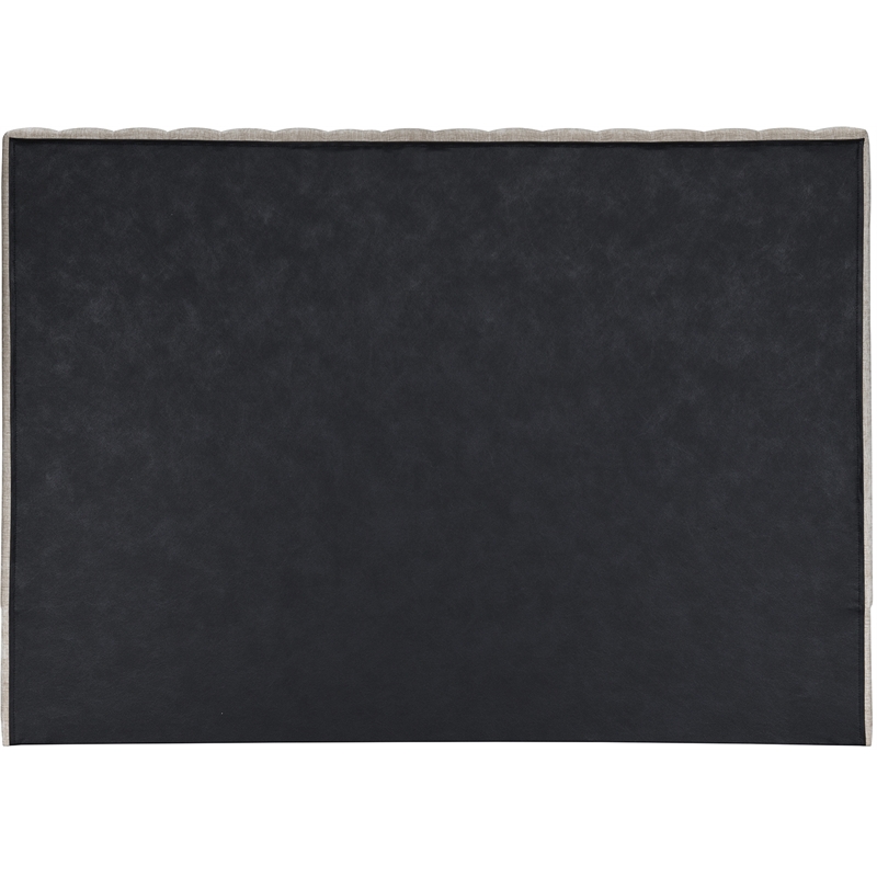 Pemberly Row Contemporary Soft Beige Chenille Fabric King Bed