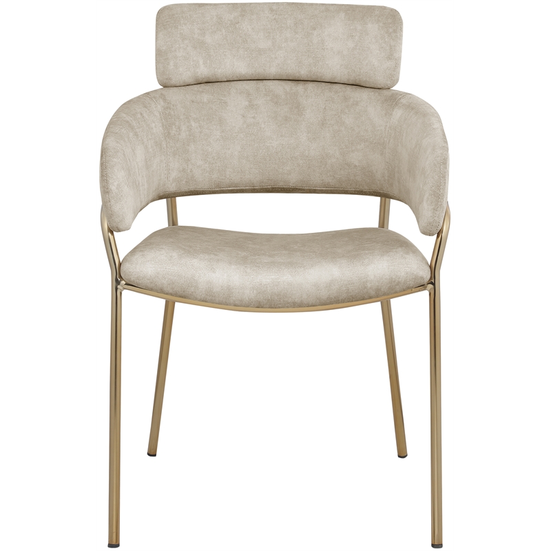 Pemberly Row Contemporary Stone Velvet Dining Chair (Set of 2)