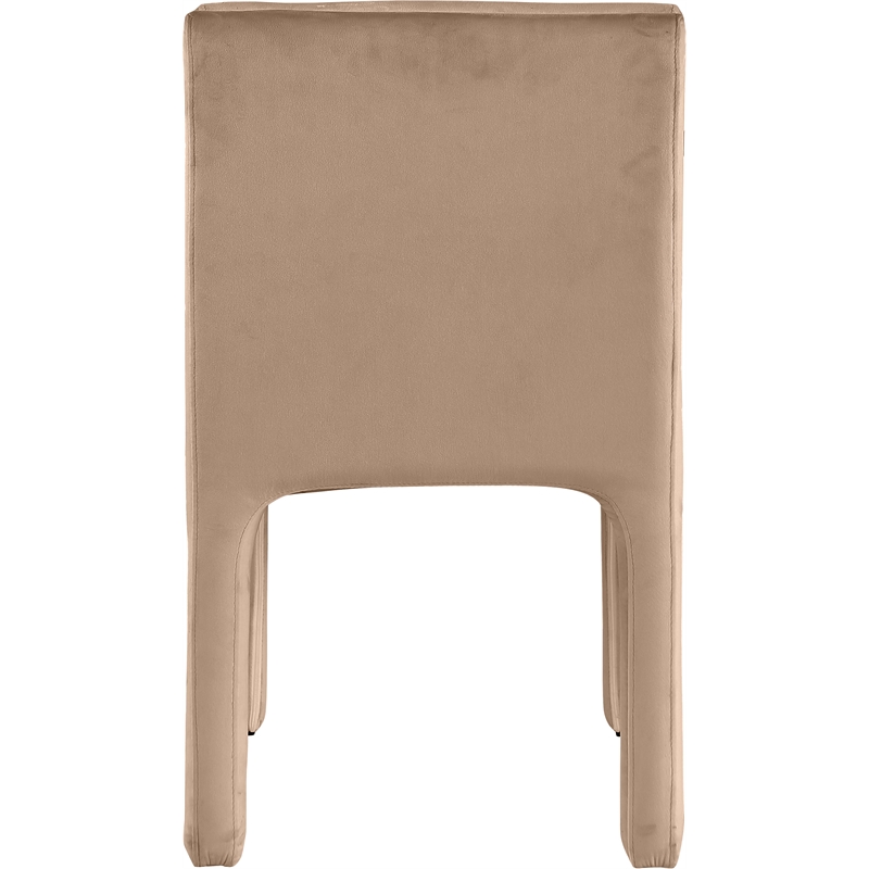 Pemberly Row Contemporary Beige Velvet Dining Chair (Set of 2)