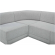 Pemberly Row Contemporary Gray Boucle Fabric Modular Sectional