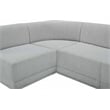 Pemberly Row Contemporary Gray Boucle Fabric Modular Sectional