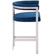 Pemberly Row Contemporary Navy Velvet Counter Stool (Set of 2)