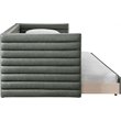 Pemberly Row Contemporary Soft Green Vegan Leather Twin Daybed