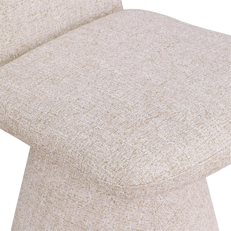 Pemberly Row Contemporary Beige Fabric Dining Chair (Set of 2)